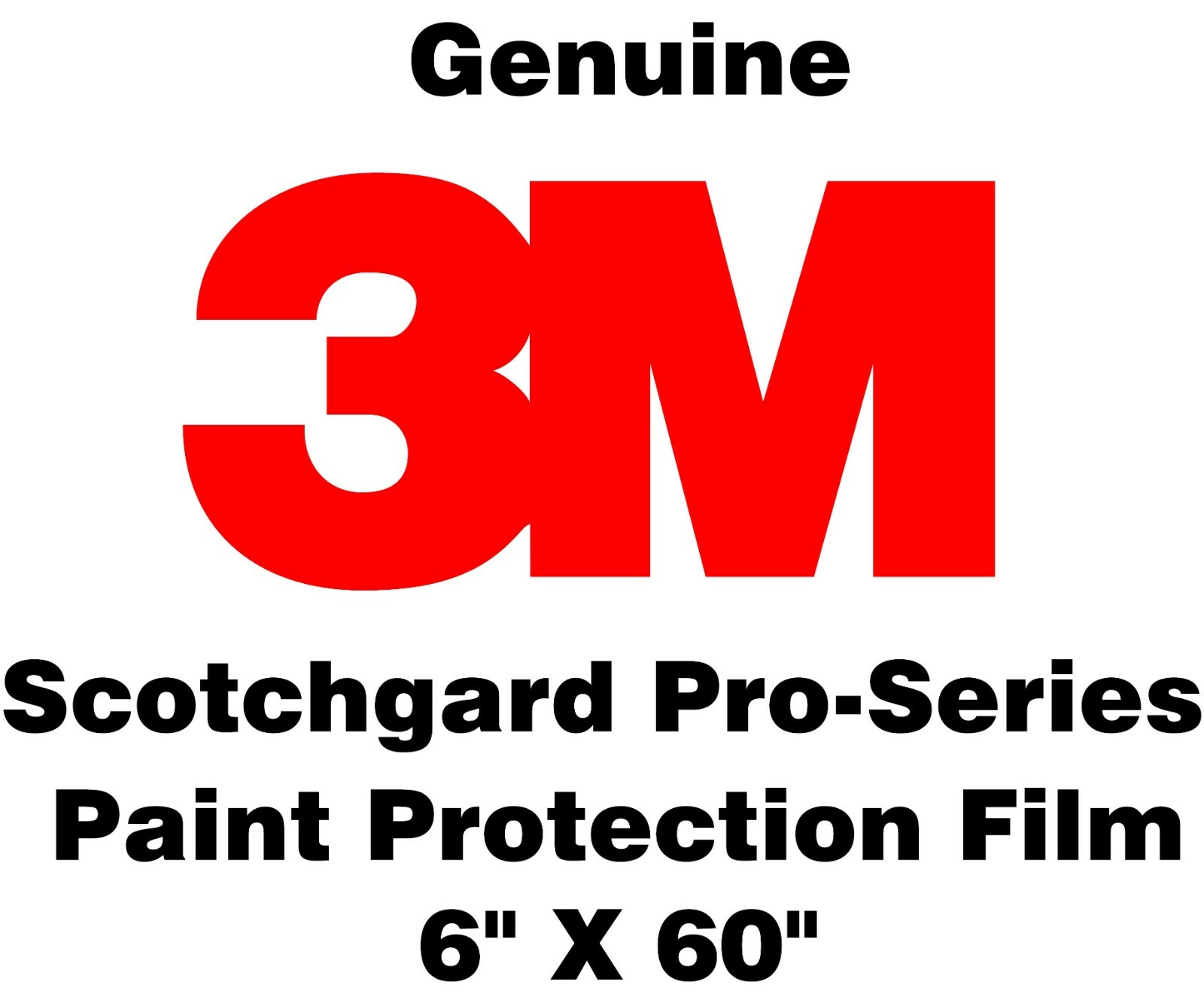3M Scotchgard Pro Series Paint Protection Film Clear Bra Bulk Roll 6″ x 60″