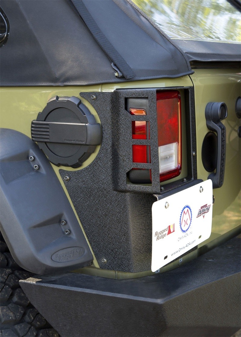 Rugged Ridge XHD Corner Guard Rear Fits 07-18 Jeep Wrangler JKU 4 Door