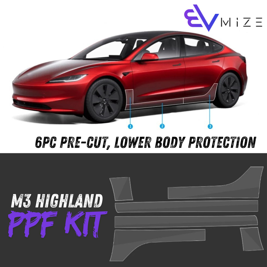Tesla Model 3 Highland PPF Kit Lower Body Protection