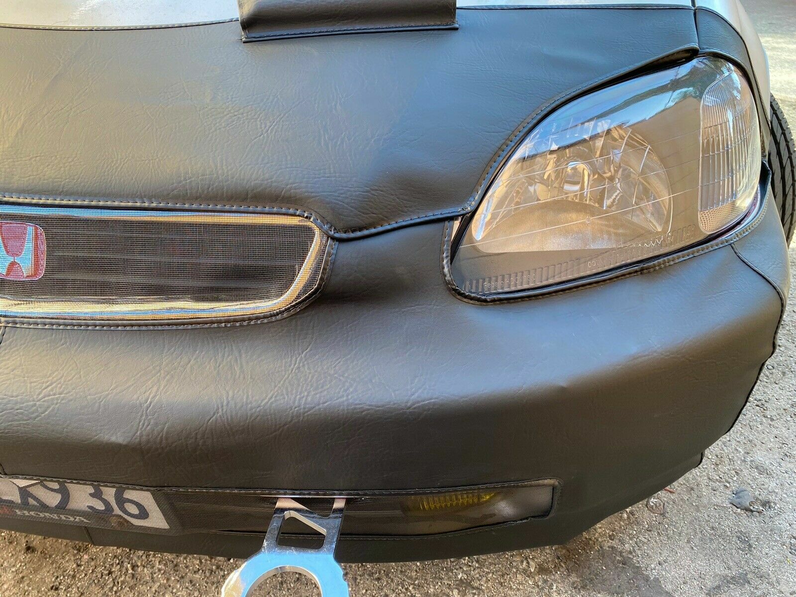 Lebra Front End Mask Bra Fits 1996-1998 Honda Civic (ALL) 96 97 98