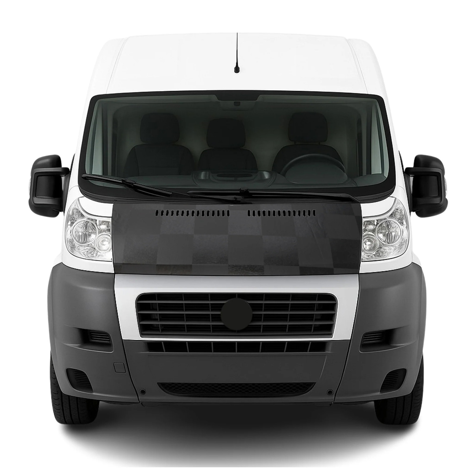 Car Bonnet Mask Hood Bra for RAM ProMaster 2014-2022 Full Coverage Chequered