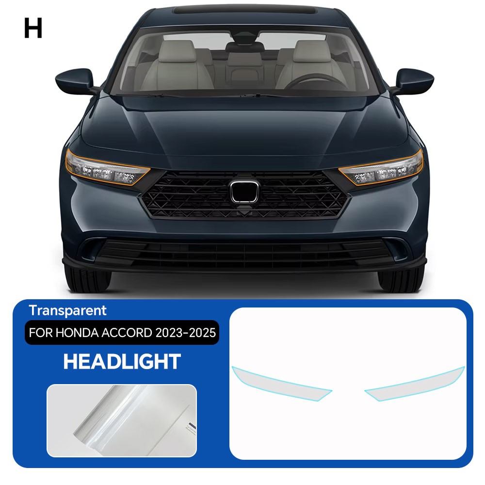 For Honda Accord 2023-2025 Headlights PreCut Paint Protection Film Clear PPF TPU