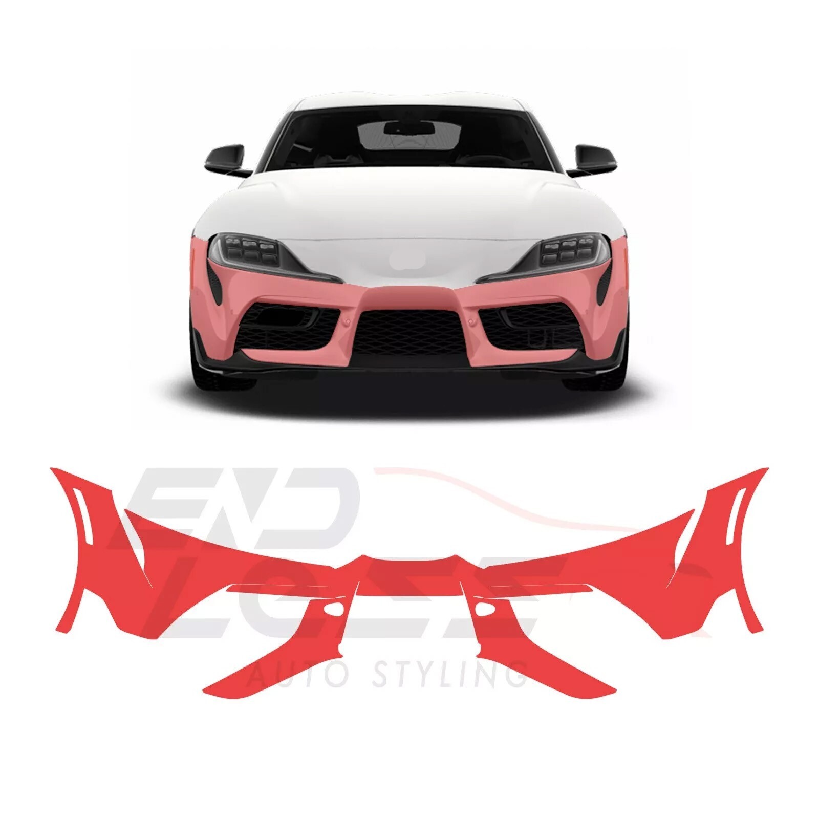 For Supra 2020-2024 BOTTOM BUMPER PreCut Paint Protection Film Clear Bra PPF Kit