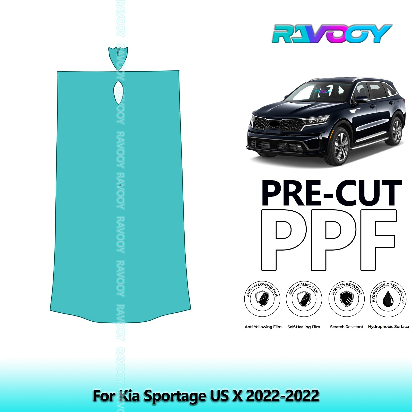 PreCut Paint Protection PPF Kit For Kia Sportage US X 2022-2022