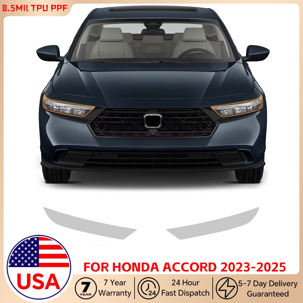 For Honda Accord 2023-2025 Headlights PreCut Paint Protection Film Clear PPF TPU