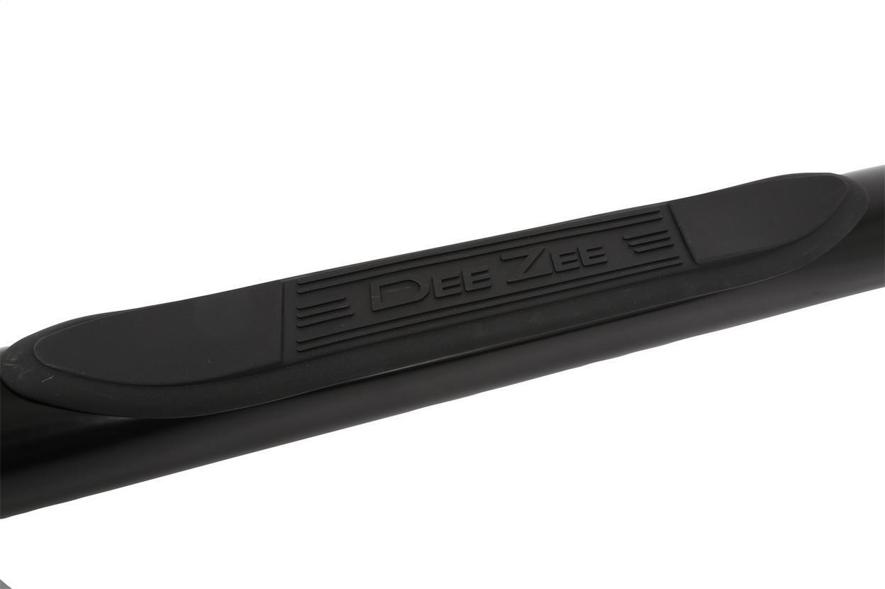 Dee Zee Textured Black Steel Side Steps 3 in. Round Cab Length +BLK/NB Fits Chev