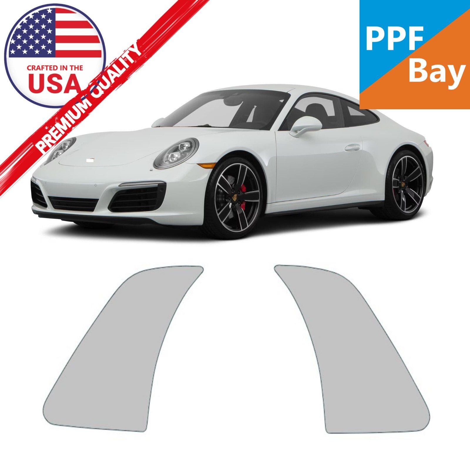 For Porsche 991 911 Carrera 2012-2019 Stone Guard 3M Vinyl PreCut Matte Black
