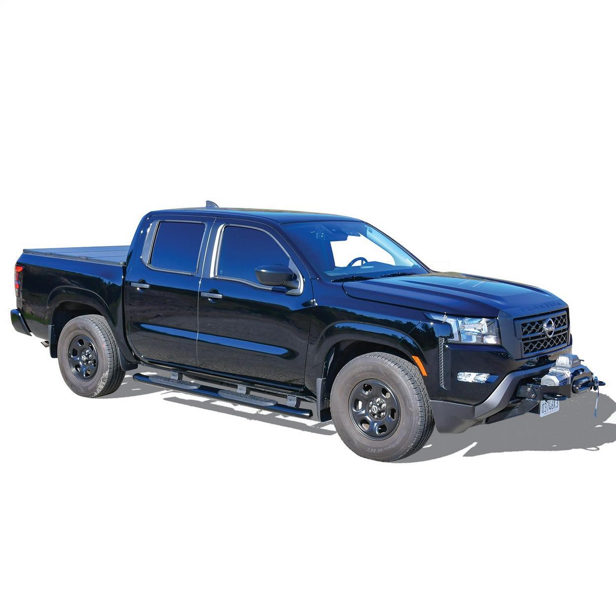 Westin PRO TRAXX 4 Oval Nerf Step Bars for Nissan Frontier Crew Cab 2022 – Black