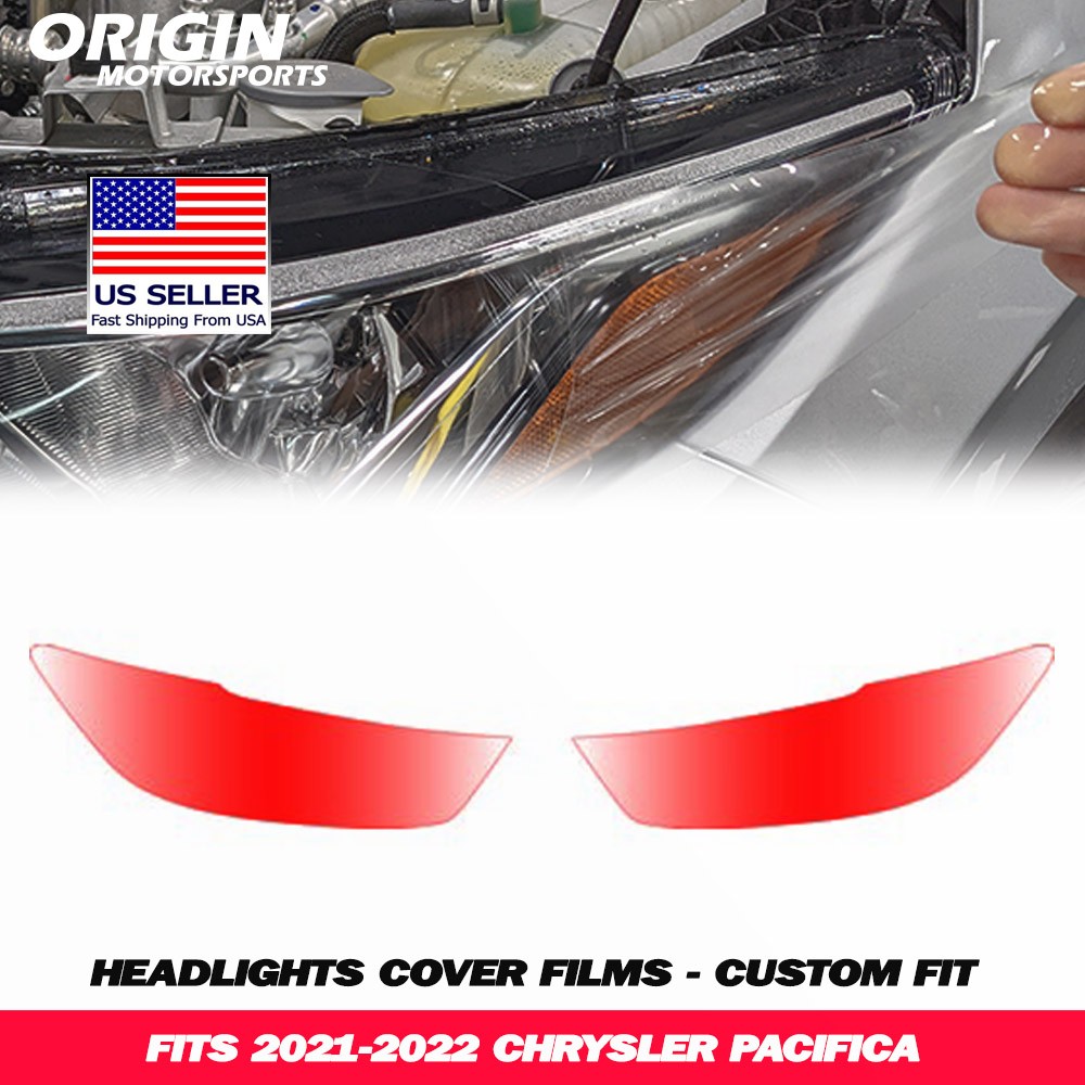 PreCut Headlights Clear Covers Bra Film Kit PPF Fits 2021-2022 PACIFICA