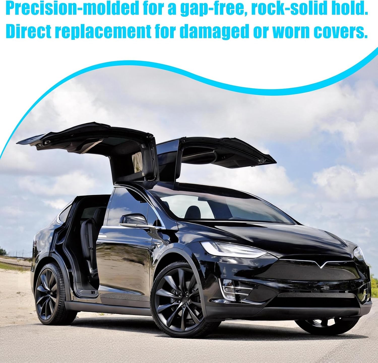 Tesla Model X Mirror Cover 2016-2025 Right Passenger Side Clip-on Cover Cap