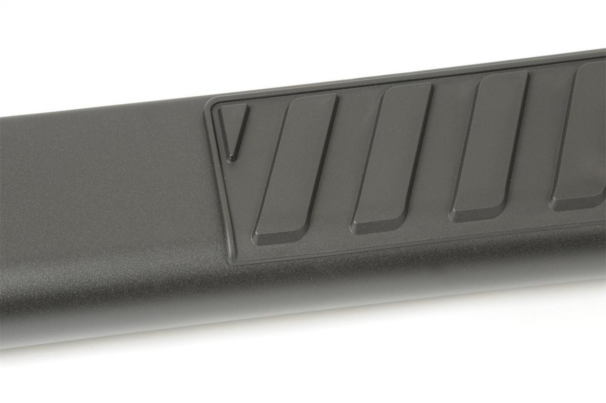 Dee Zee Textured Black Steel Side Steps 6 in. Oval Cab Length +BLK/NB/OVAL6 STEE