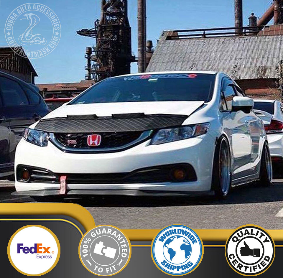 Car Hood Mask Bonnet Bra in DIAMOND Fits Honda Civic Sedan 2014 2015