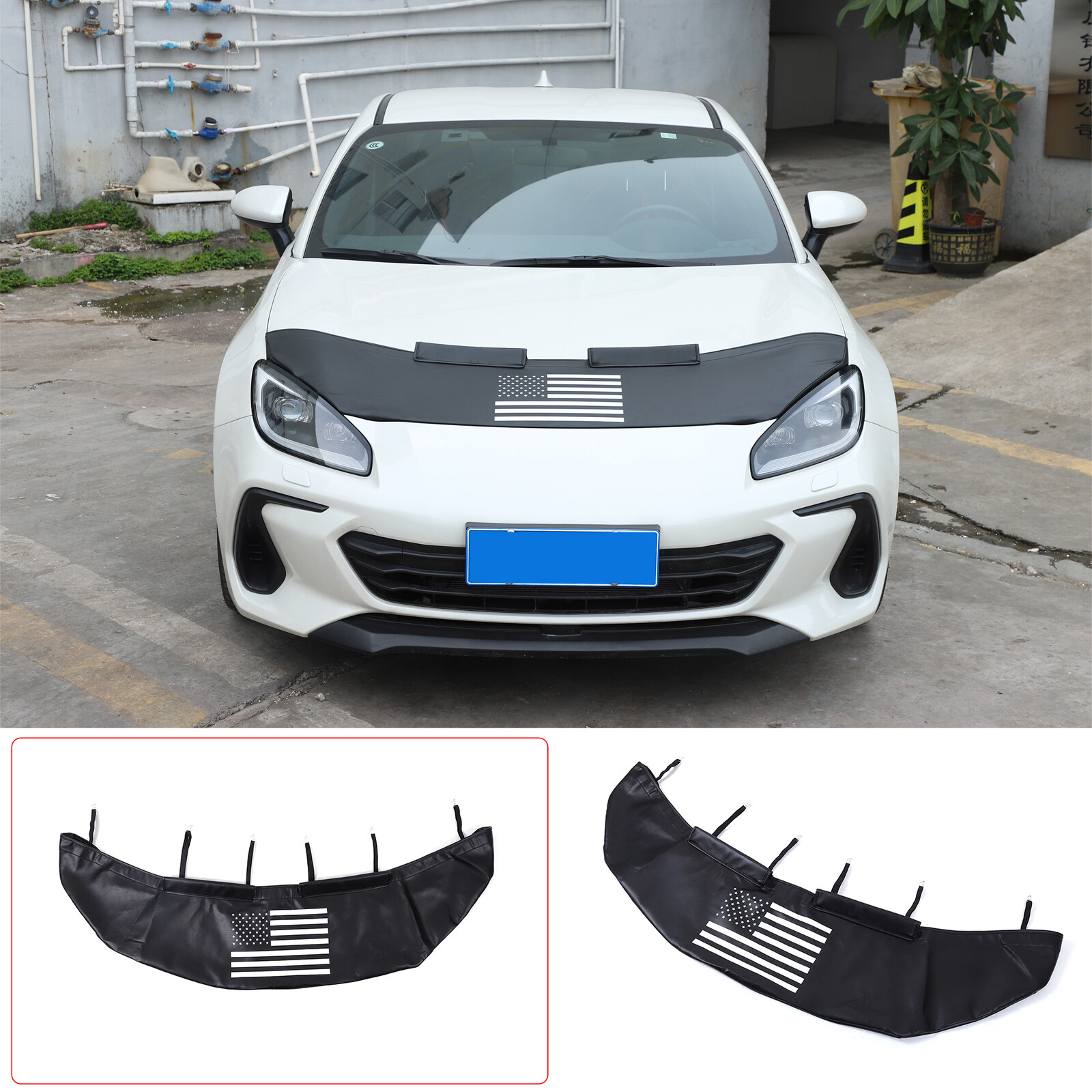 Front Bumper Lebra Hood Protector Mini Mask Bra For Toyota 86/Subaru BRZ 2022-23