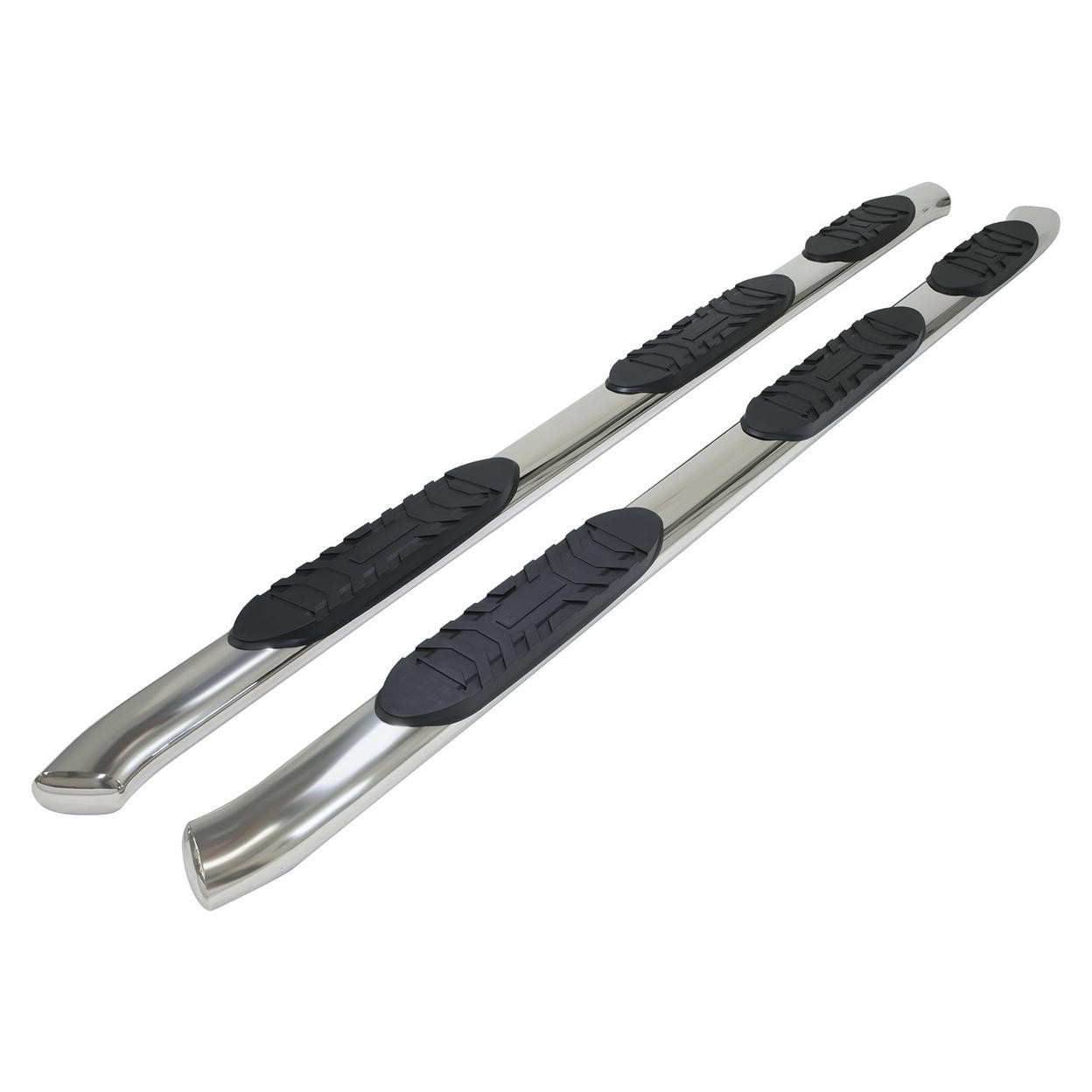 TrailFX A7051S W/Step Pads W/Bed Step 5 In Oval Straight Pol Stainless Steel Roc