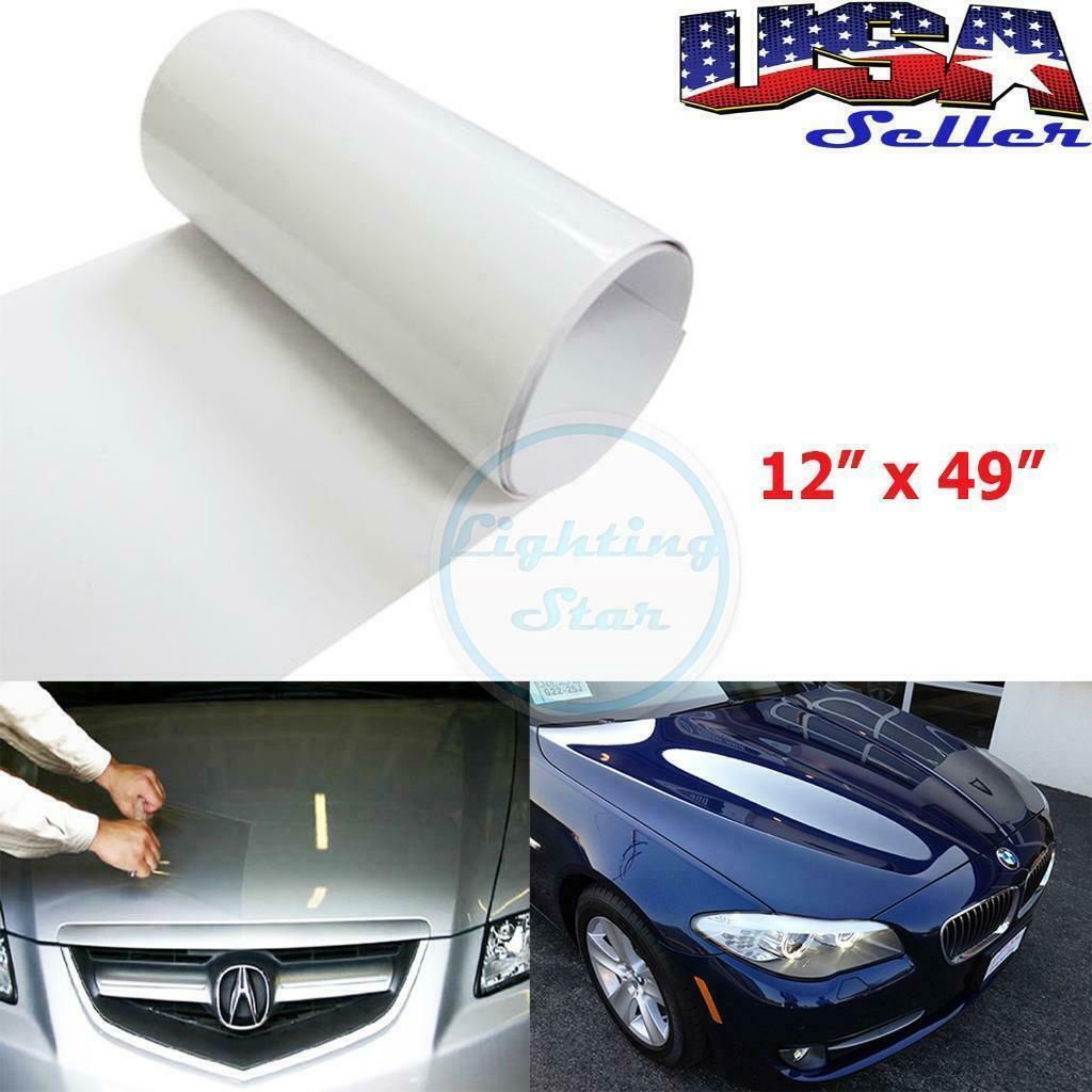 12″ x 49″ Car Front Body Bumper Hood Guard Paint Protect Tint Vinyl Sheet Film