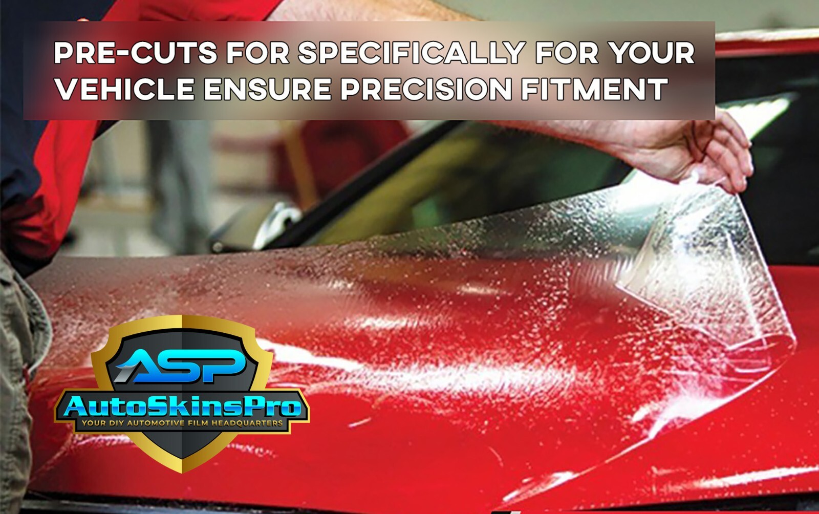 Precut Paint Protection Film for 2018-2023 Ford Mustang GT Front Hood & Fenders