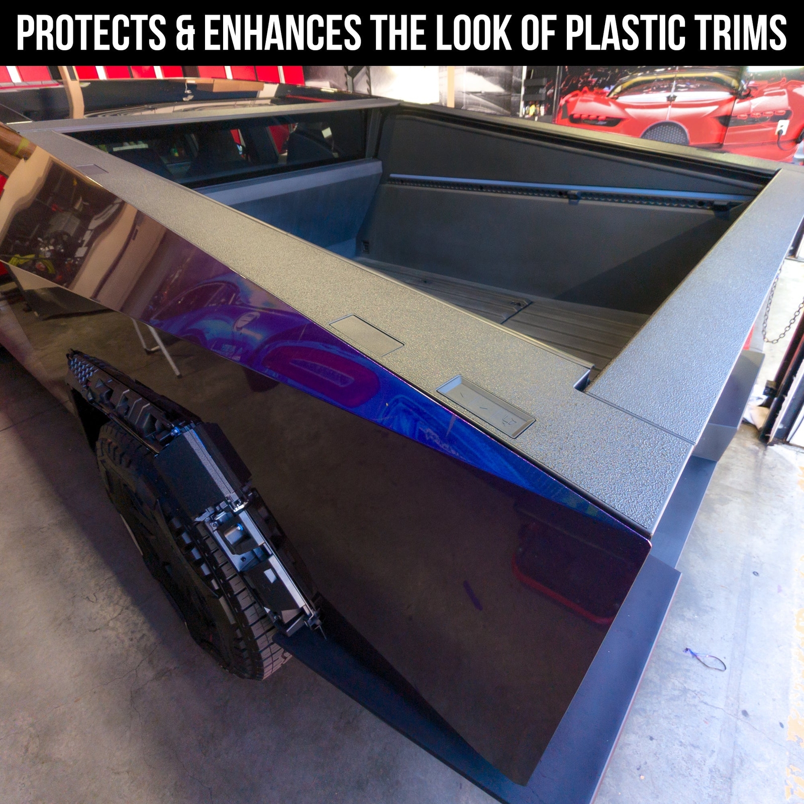 TOProtect DIY Vinyl Overlay Kit for Tesla Cybertruck Cargo Bed Surround