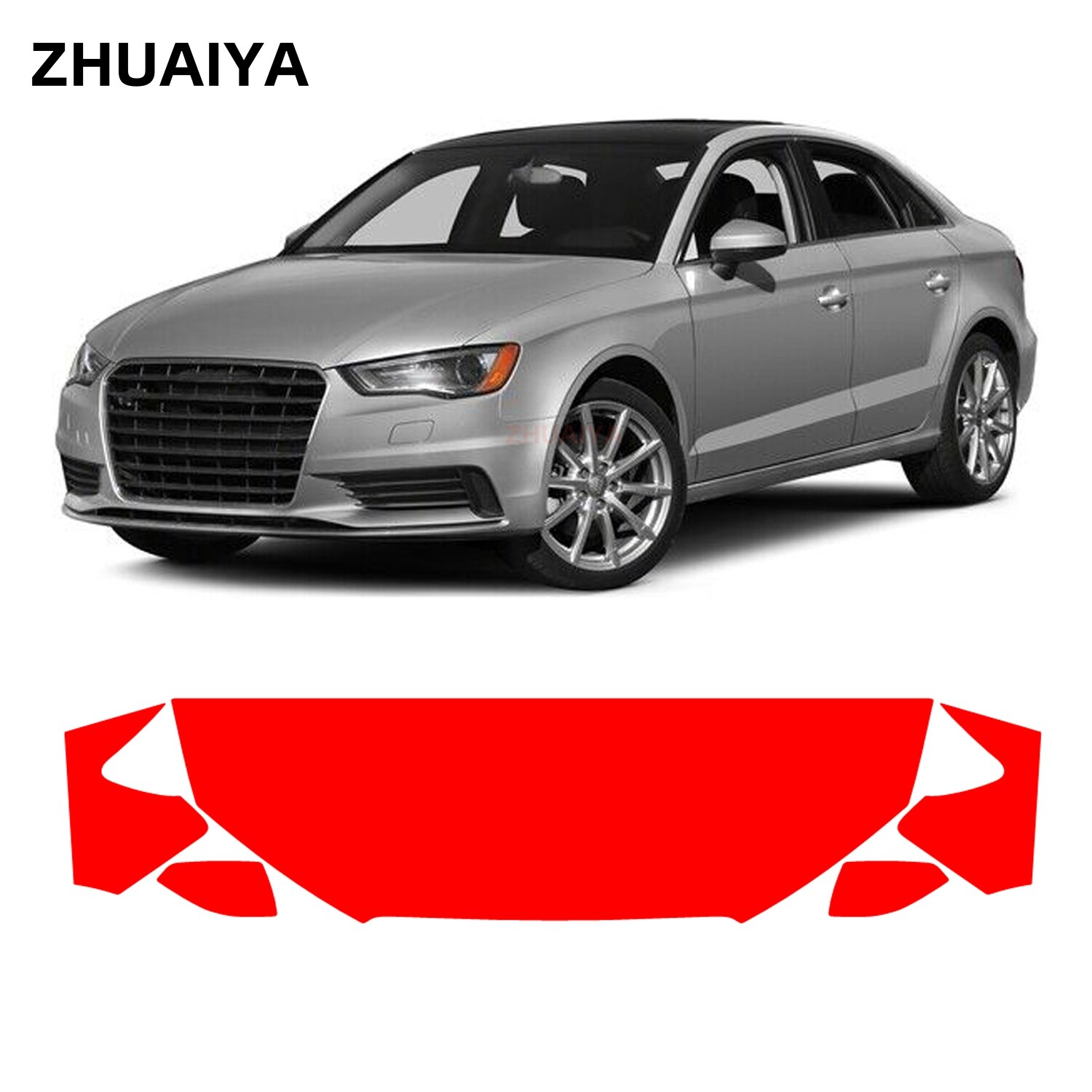 Partial Hood + Fenders PPF Paint Protection Film For Audi A3 2014-2016