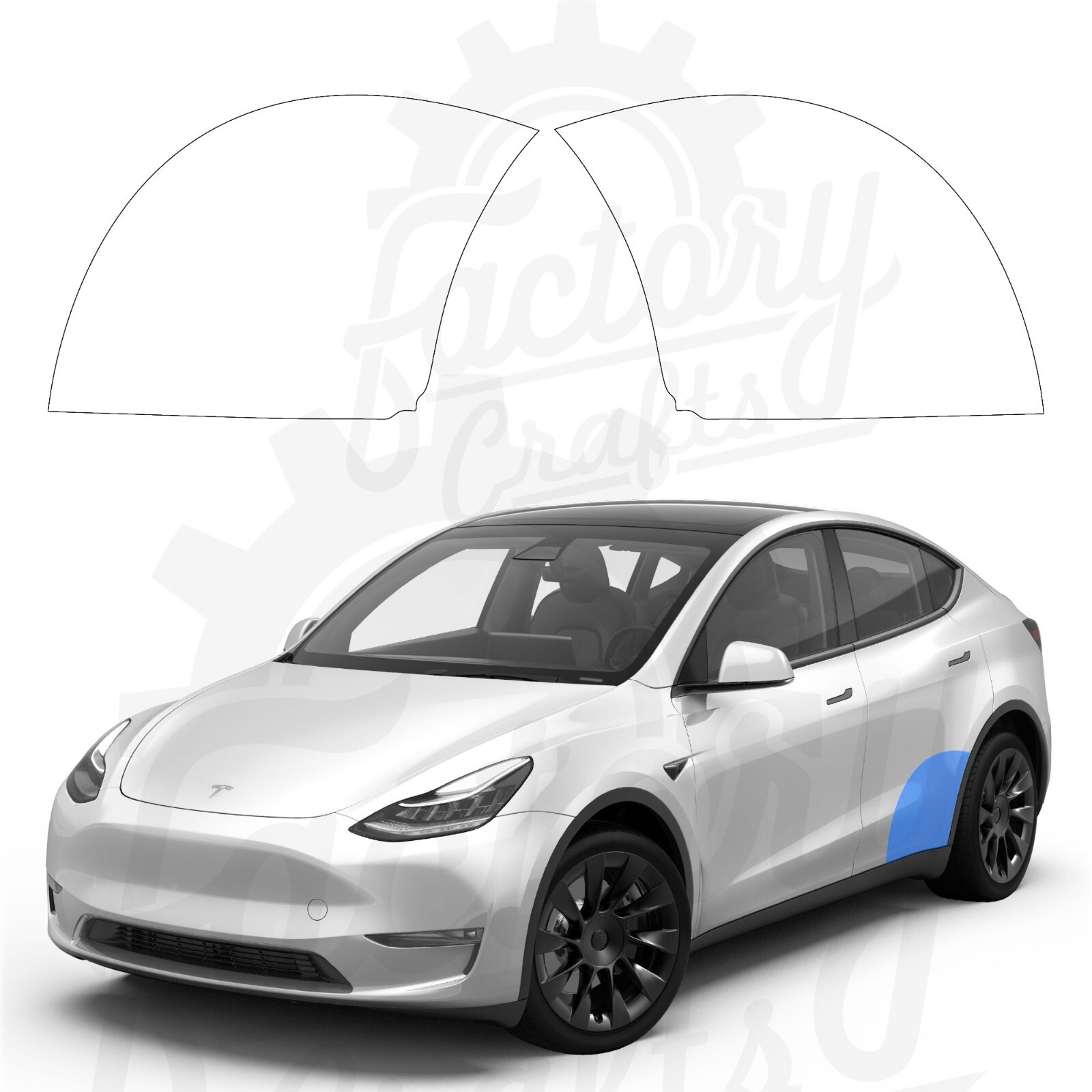 Tesla Model Y 2020-2024 Paint Protection Film Clear Bra PPF PreCut Rocker Panels