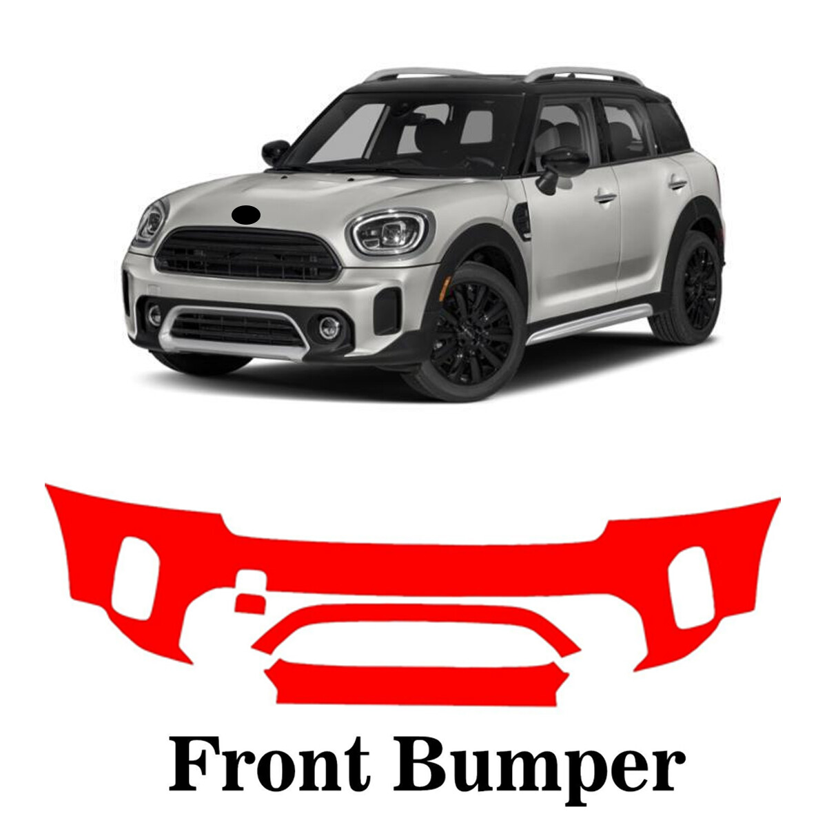 Precut PPF Paint Protection bumper Clear For Mini Cooper Countryman 2021 2022