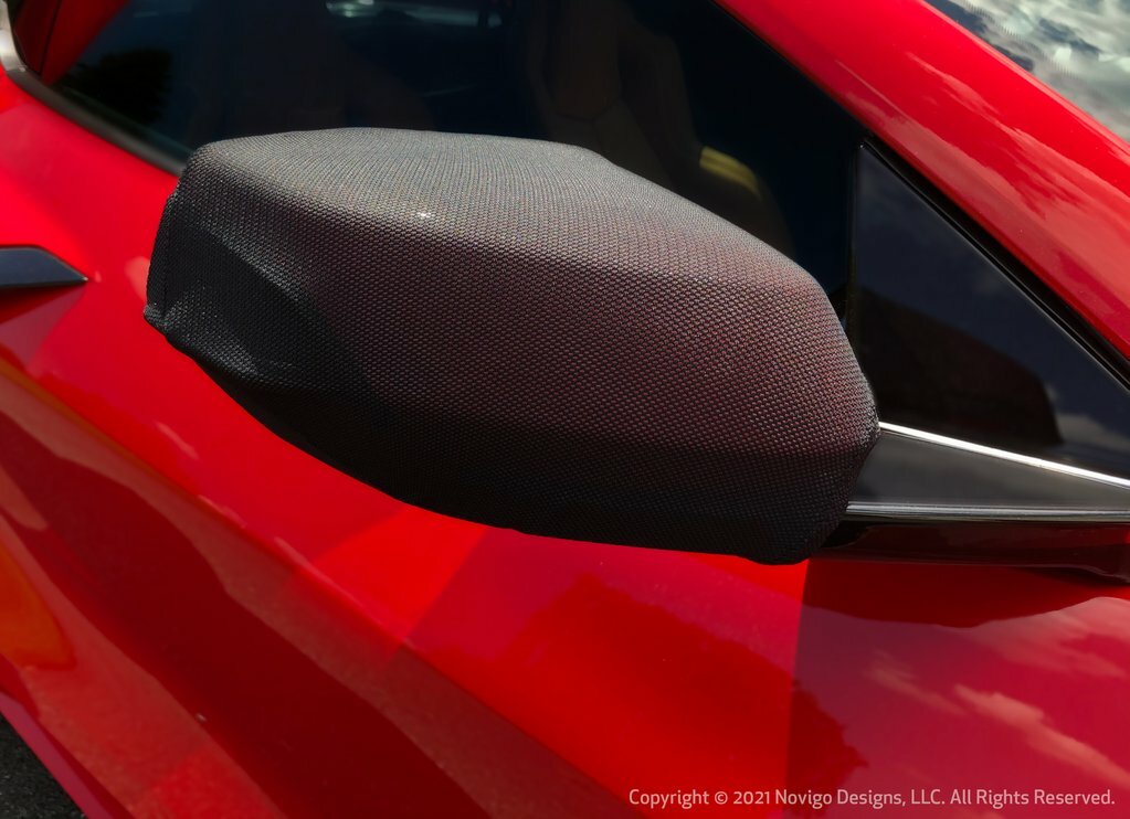 NoviStretch Mirror Covers for the 2020+ C8 Corvette