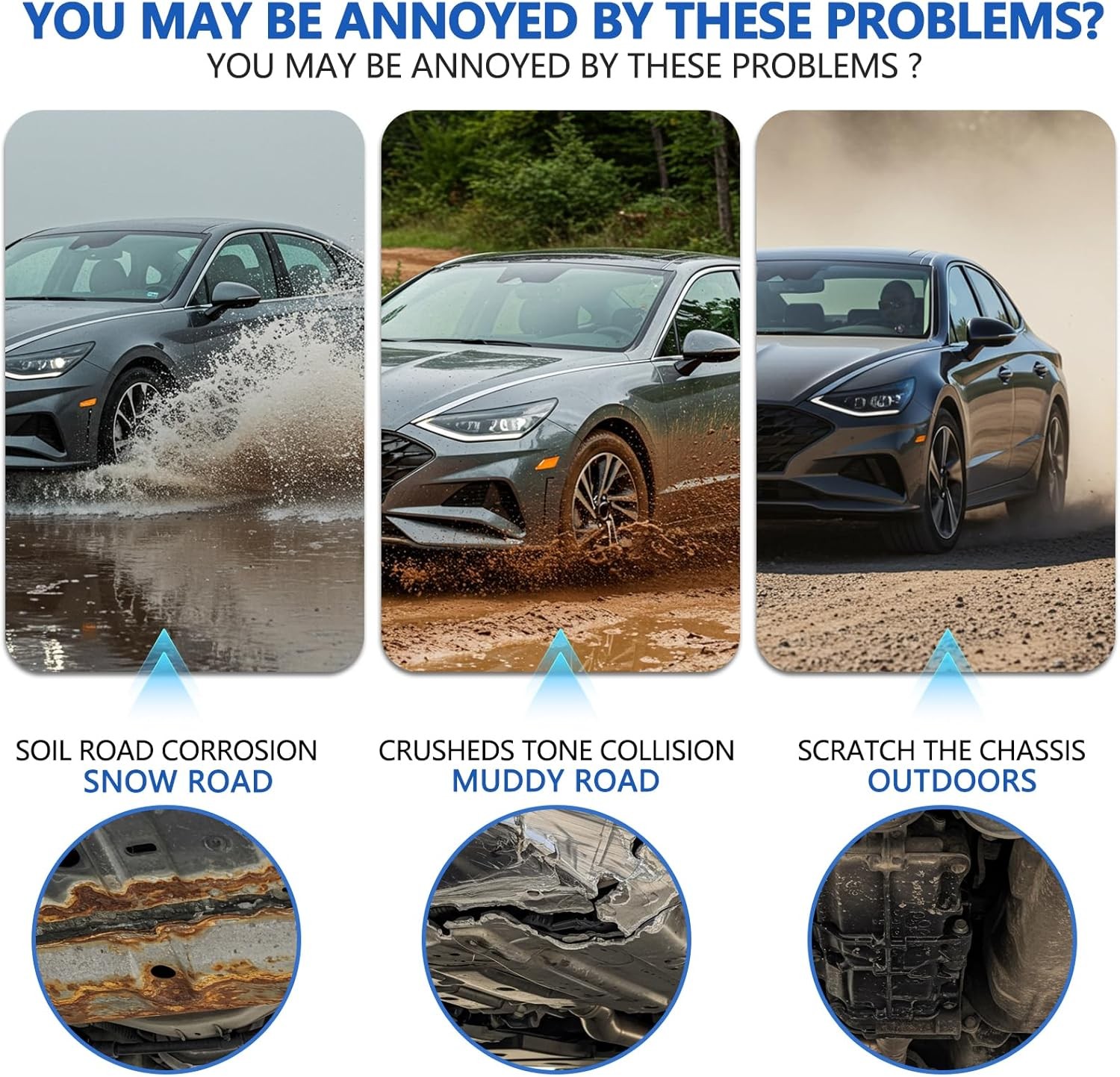 Engine Splash Shield For 2020-2022 Hyundai Sonata Engine Guard Mud Flaps Front