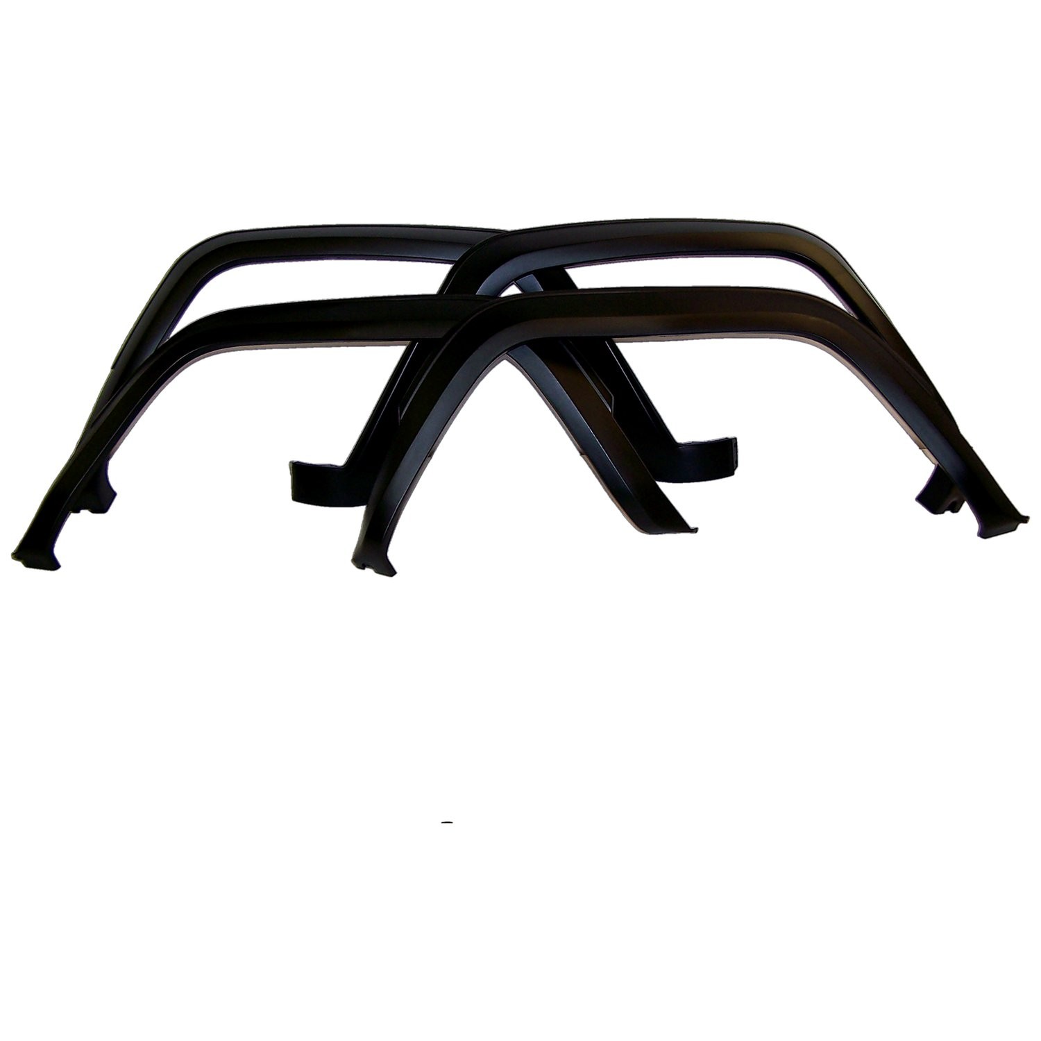 Crown Automotive Black Plastic Fender Flare Kit for Jeep Front & Rear