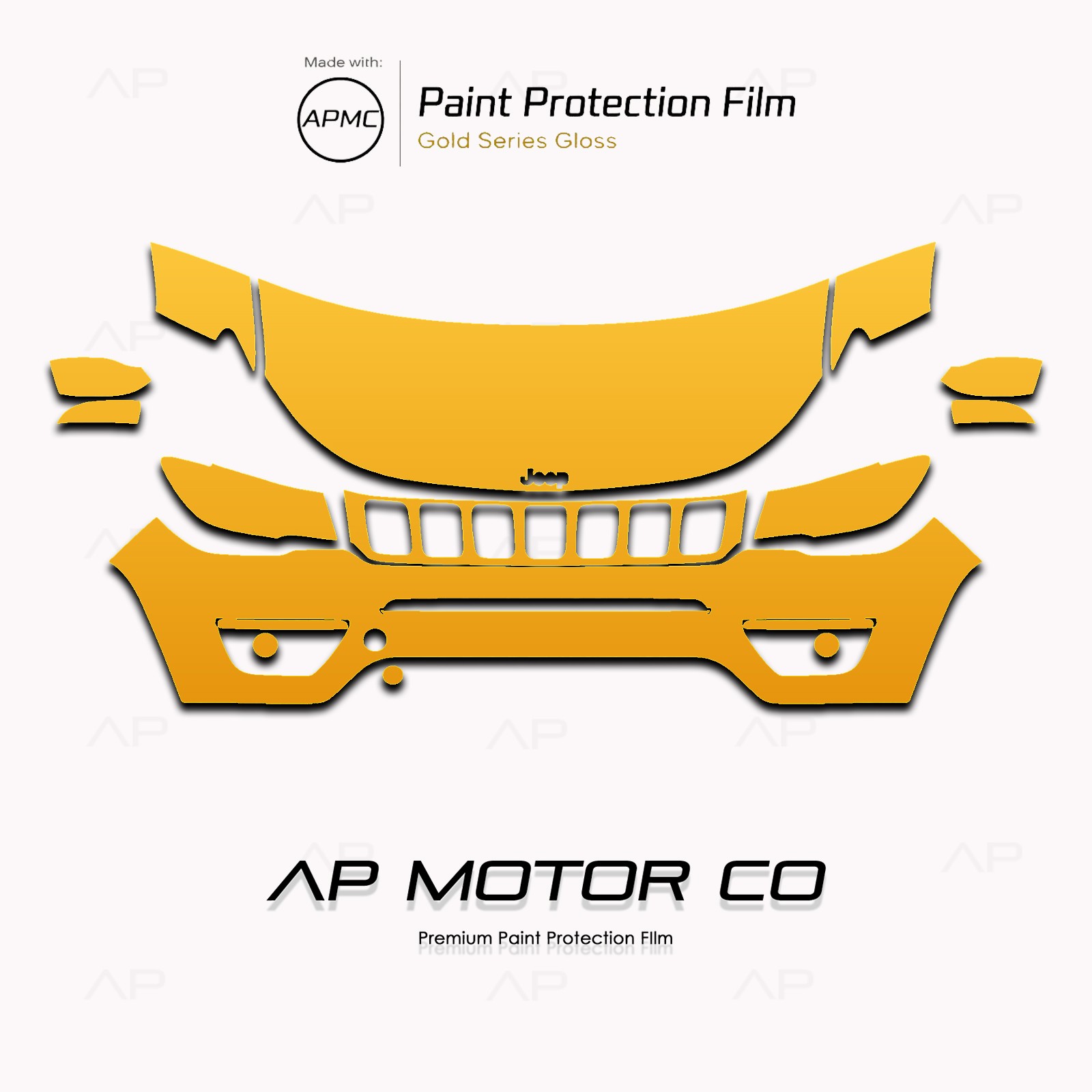 Jeep Compass 2017-2021 Series Pre Cut Paint Protection Film Clear Bra PPF