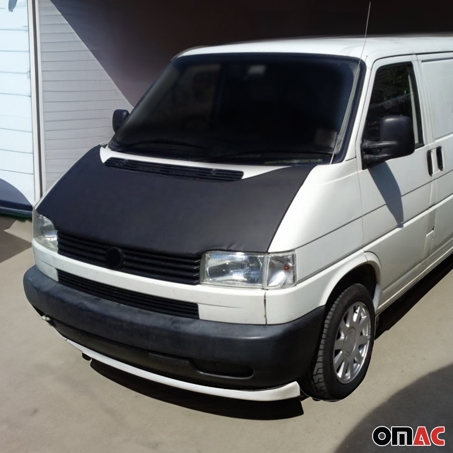 Car Bonnet Mask Hood Bra Short End for VW Eurovan 1992-2003 Black Full Coverage
