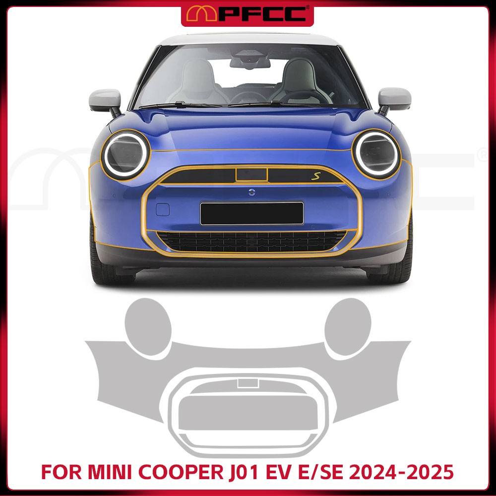 Front Bumper PPF For Mini Cooper J01 EV E SE 24-25 Precut Paint Protection Film
