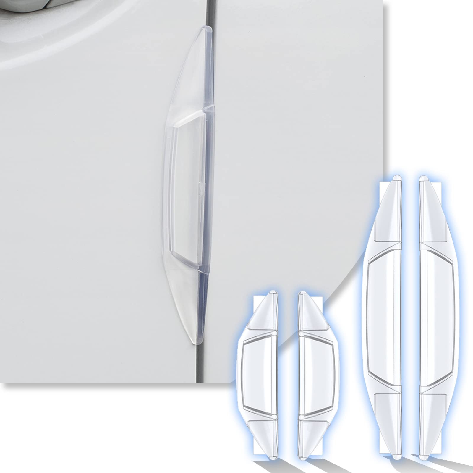Miytsya Pack-4 Auto Door Side Edge Protection Guard 4 PCS, Transparent