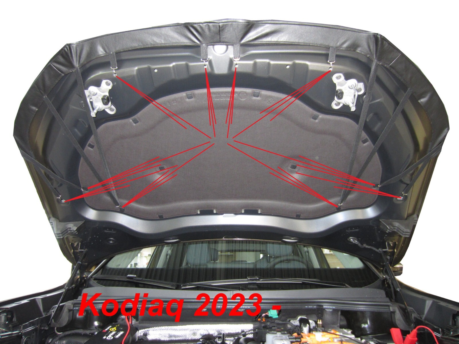 Carbon Bonnet Bra suitable for Skoda Kodiaq from 2023 stone chip protection h…