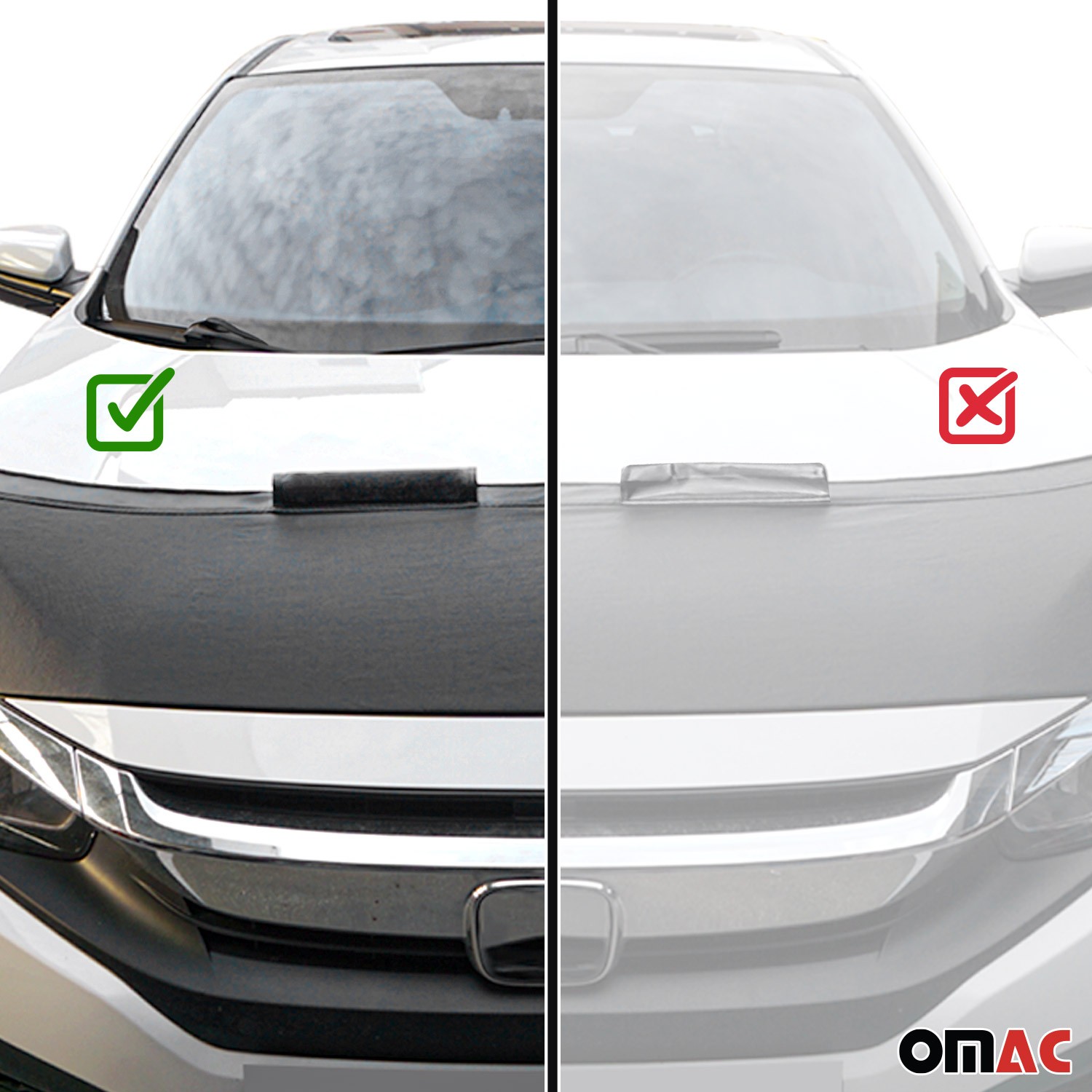 Car Bonnet Mask Hood Bra for Hyundai Tucson 2022-2025 Black 1 Pc