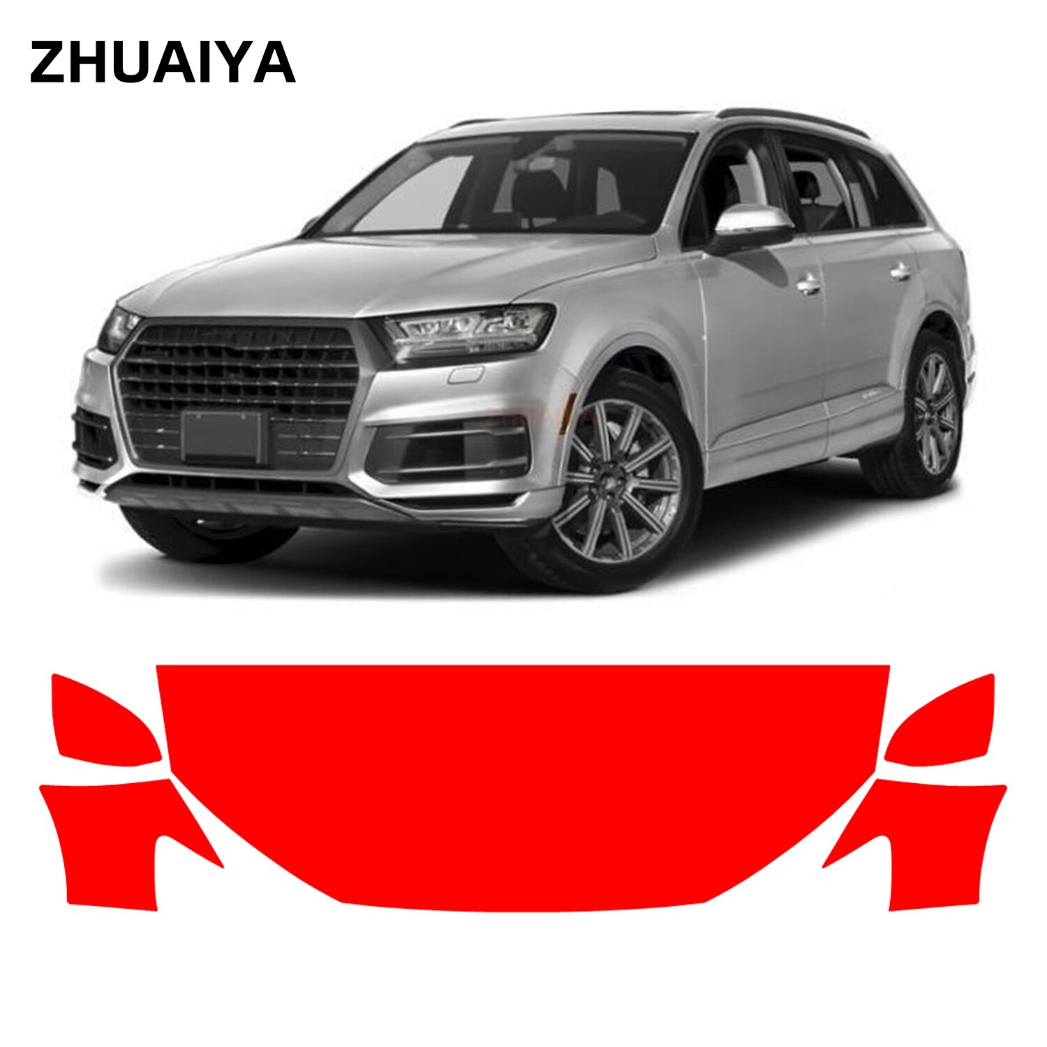 Partial Hood + Fenders PPF Paint Protection Film For Audi Q7 S-Line 2017-2019