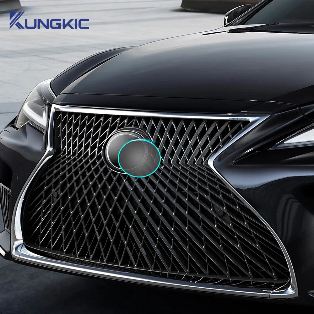 For Lexus IS 2021-2024 IS350 300 Front Emblem Pre Cut Dark Smoked TPU PPF