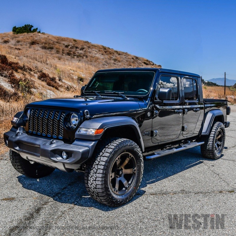 Westin 21-24165 PRO TRAXX 4 Oval Nerf Step Bars Black 2020–2026 Jeep Gladiator