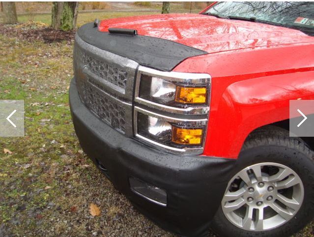 Lebra Front End Mask Bra Fits Chevy Silverado 1500 2014 2015 With fog lights