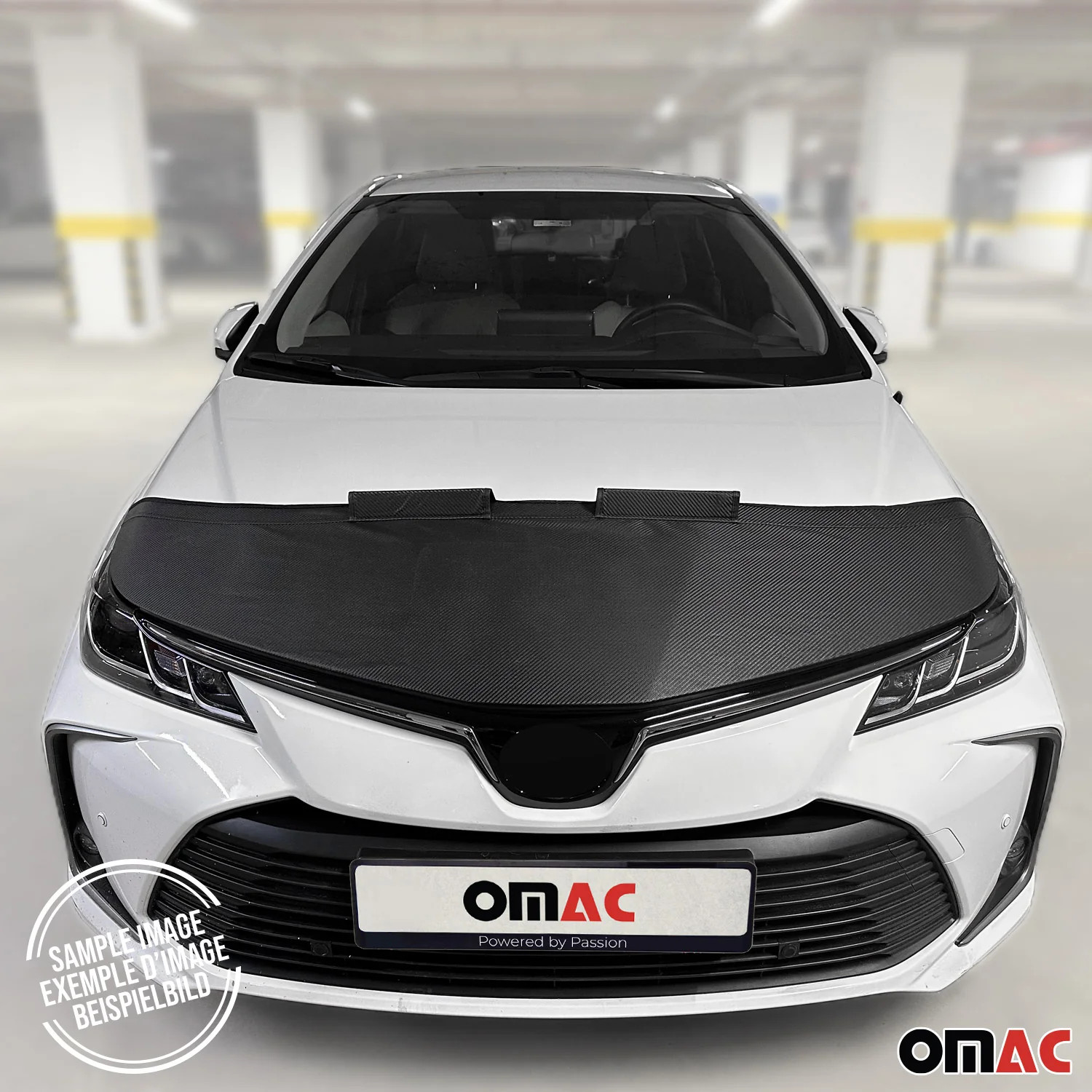 Car Bonnet Mask Hood Bra for Kia Sportage 2017-2022 Carbon Black 1 Pc