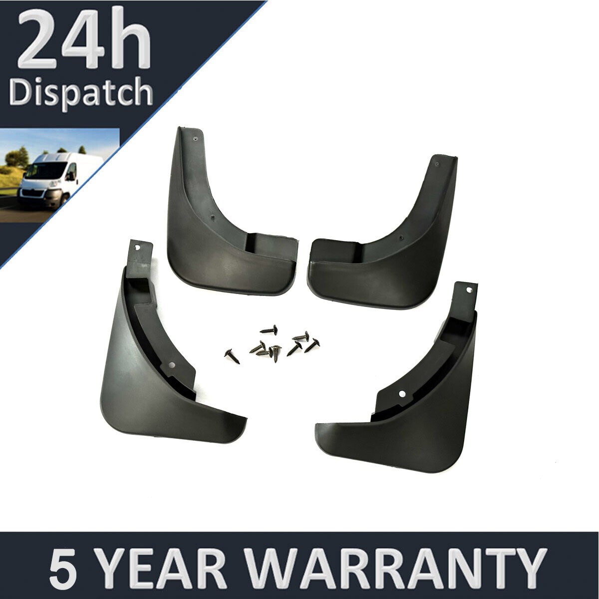 Tailored Mud Flaps Set of 4 For Skoda Octavia 2007-2014 Purevue