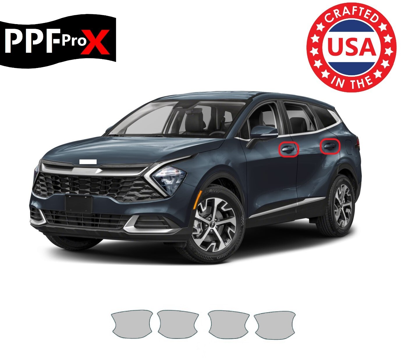 For KIA Sportage 2023-2025 Door Handle Cup Paint Protection Film PPF