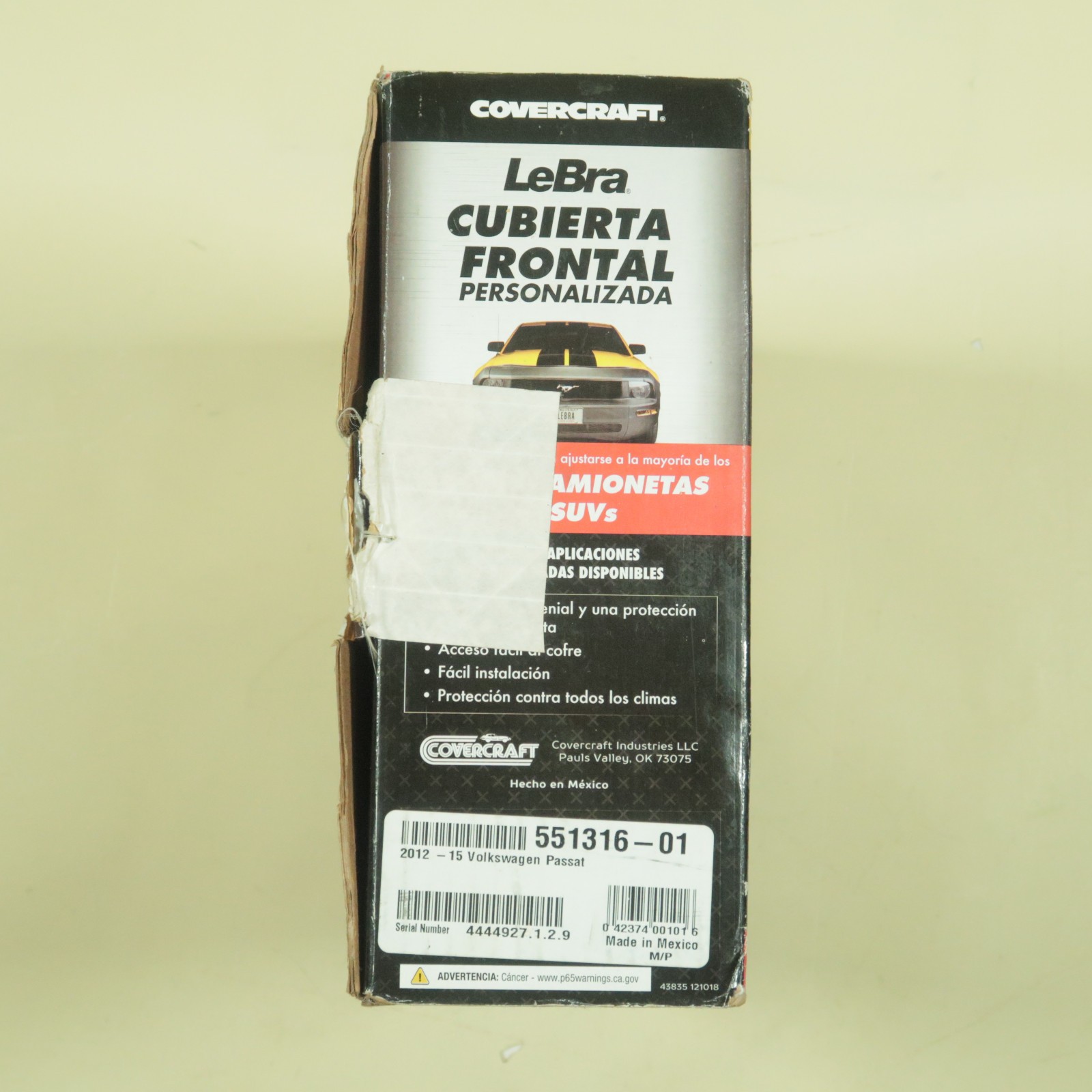 Covercraft LeBra Custom Front End Cover for 2012-2015 Volkswagen Passat