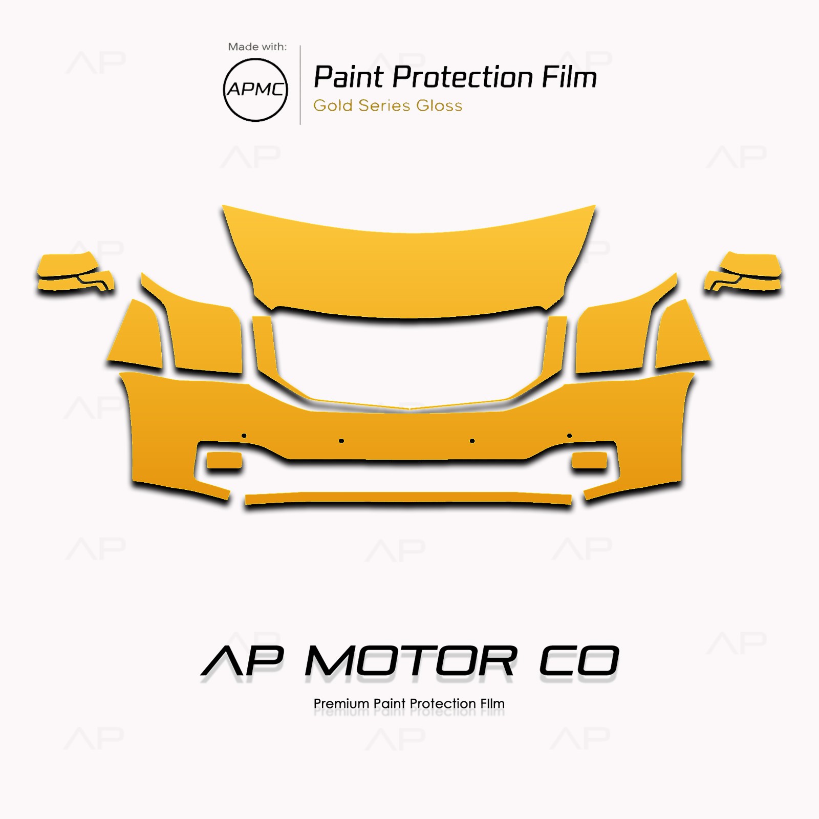 GMC Yukon 2015-2020 Series Pre Cut Paint Protection Film Clear Bra PPF Kit