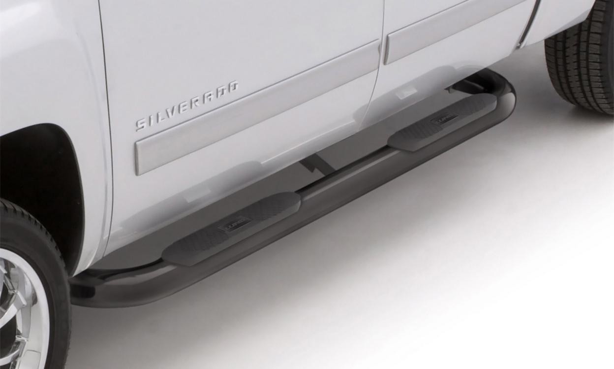 Lund Step Nerf Bar 4 In OVAL BENT STEEL Fits 1999-2003 Ford F-150 4 Door SuperCa