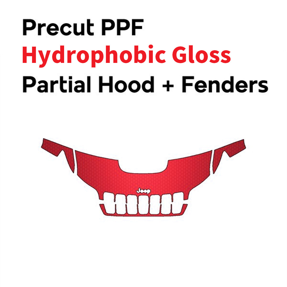 PreCut PPF Paint Protection Film Clear Bra for Jeep Cherokee Trailhawk 2019-2023