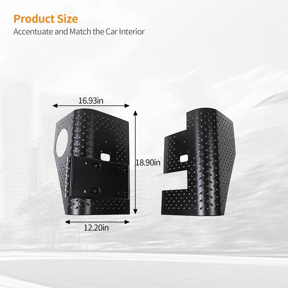 Fit Jeep Wrangler TJ 1997-06 Black Rear Body Taillight Corner Guards Armors Kit