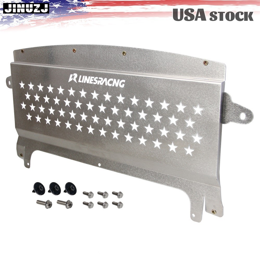 Oil Cooler Skid Plate Underhood Shield For BMW F80 M3 F82 F83 M4 Aluminum Silver