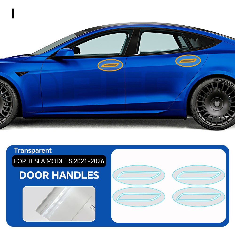 Tesla Model S 2021-2026 Full Front PreCut Paint Protection Film Clear Bra PPF