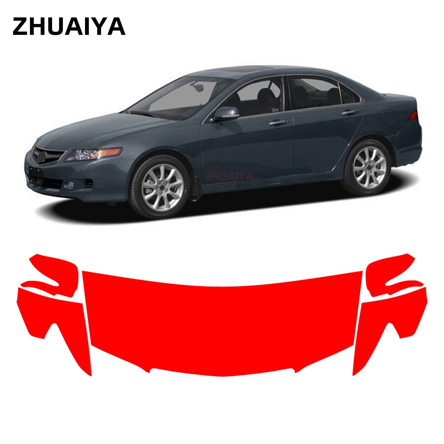 Partial Hood + Fenders PPF Paint Protection Film For Acura TSX 2006-2008