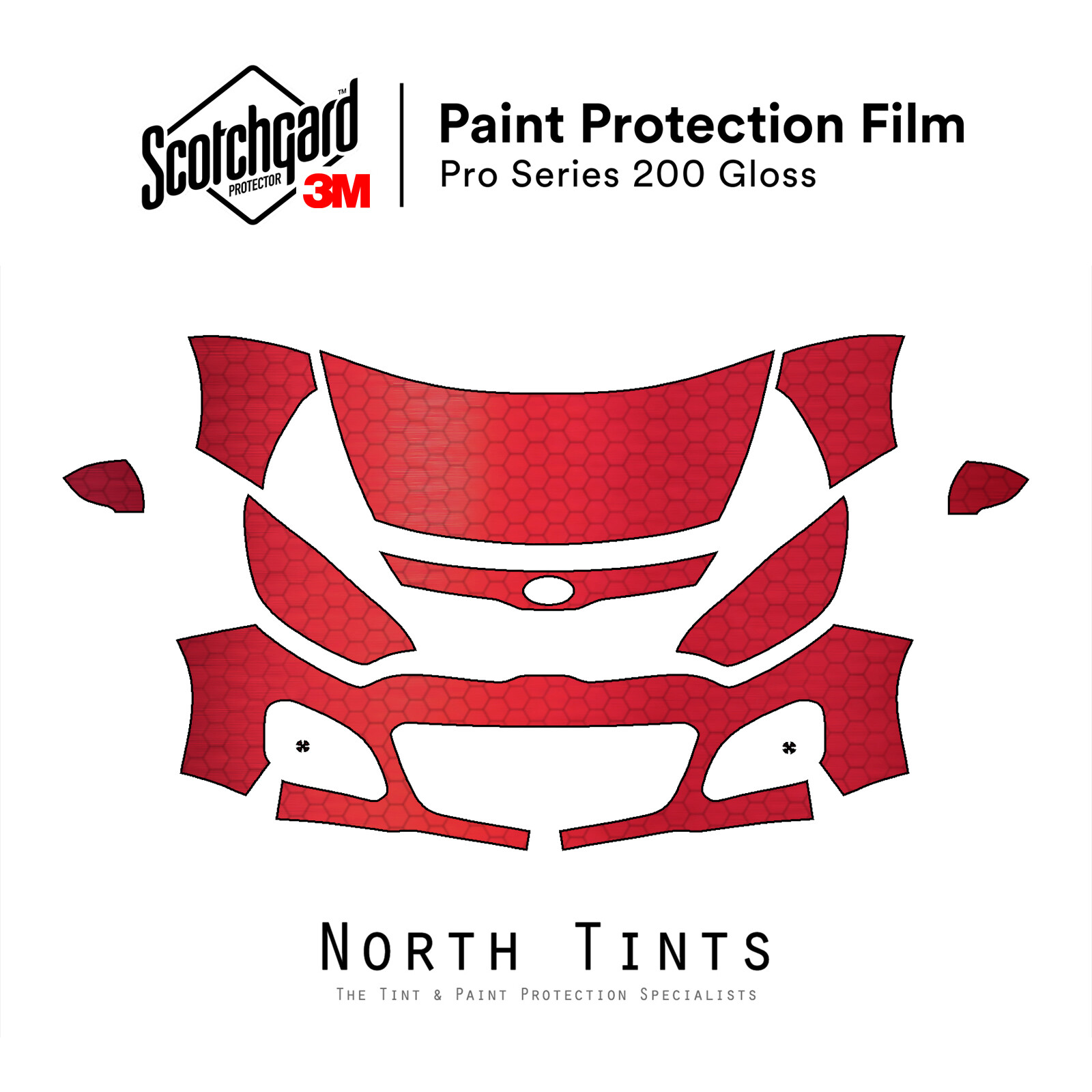 3M PRO Series PreCut Paint Film Clear Bra PPF for KIA Rio 5-Door Hatch 2012-2015