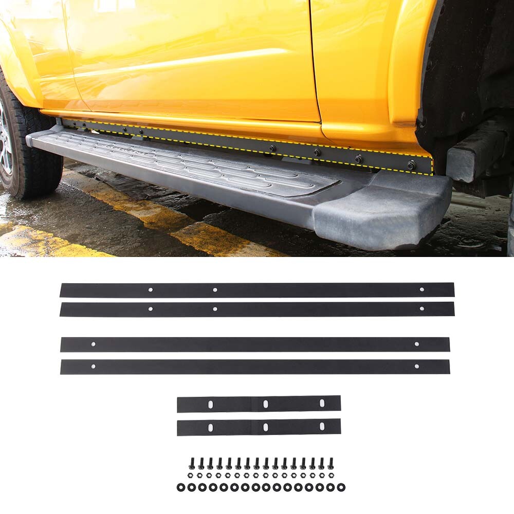 For Ford Bronco 21+ 4 Door Pinch Weld Cover Trail Armor Rocker Bezel Accessories
